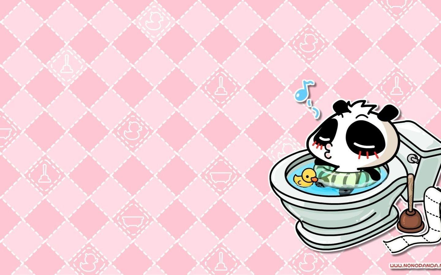 1440x900 Cute Panda Background