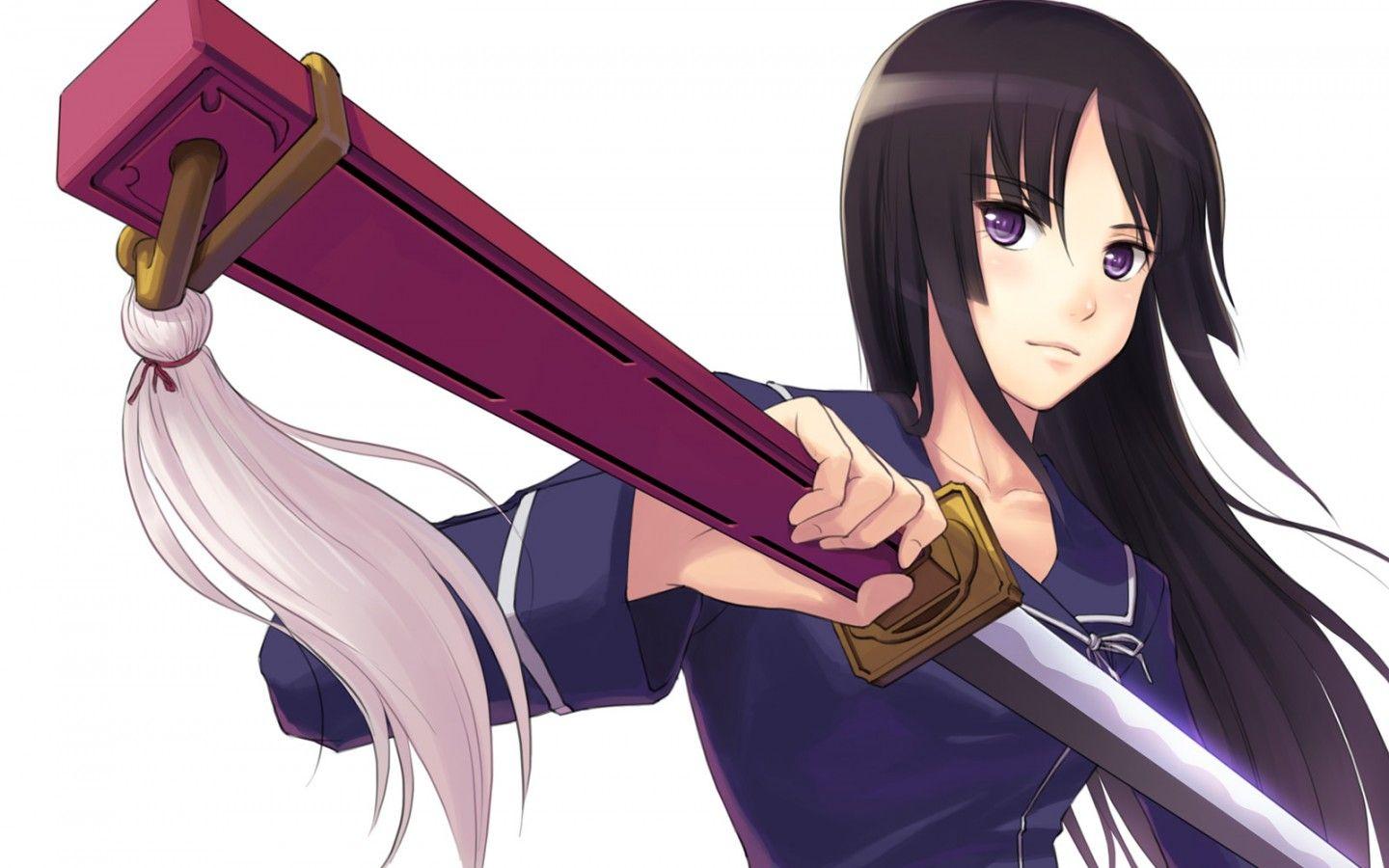 1440x900 Samurai girl desktop PC and Mac wallpaper