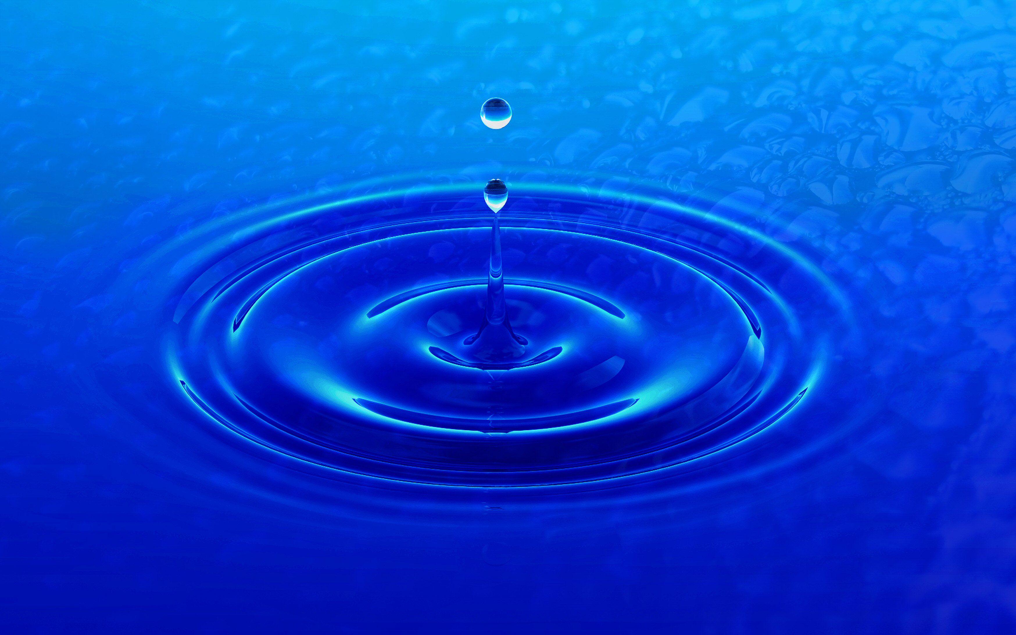 3496x2185 Blue Water Background