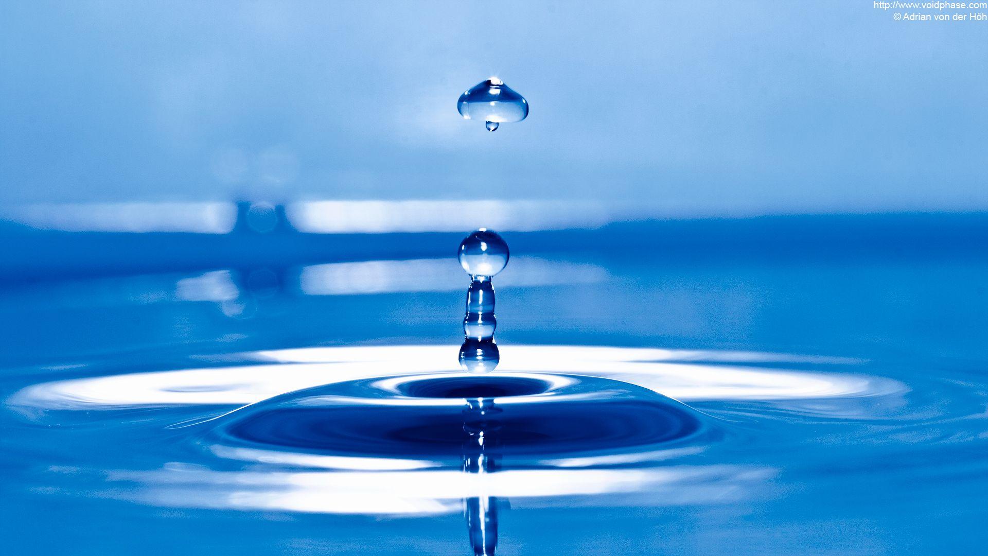 1920x1080 Blue Water Drop