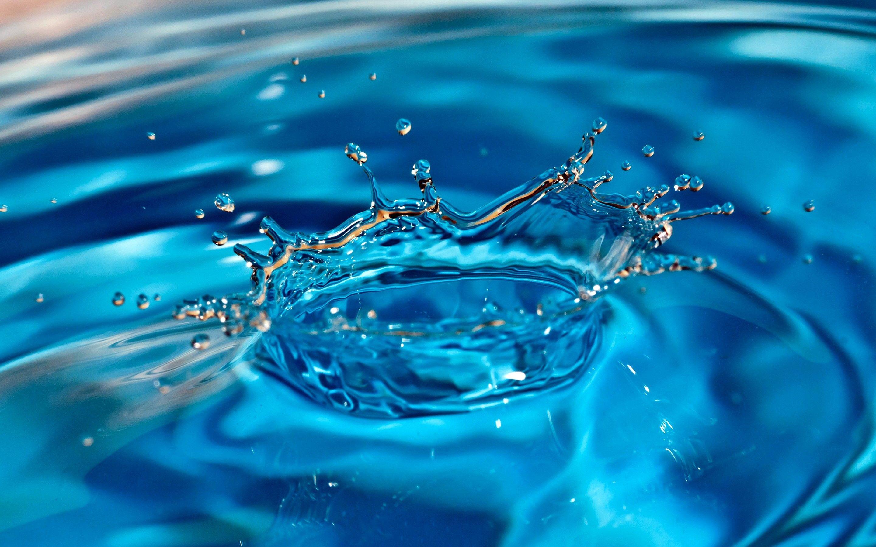 2880x1800 Water Droplet Wallpaper background picture