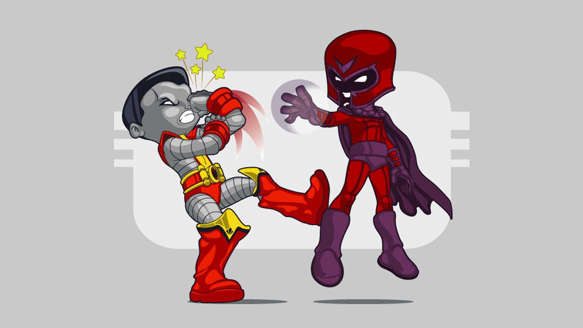 1920x1080 Cartoons X Men Colossus Magneto Marvel Comics Wallpaperx1080