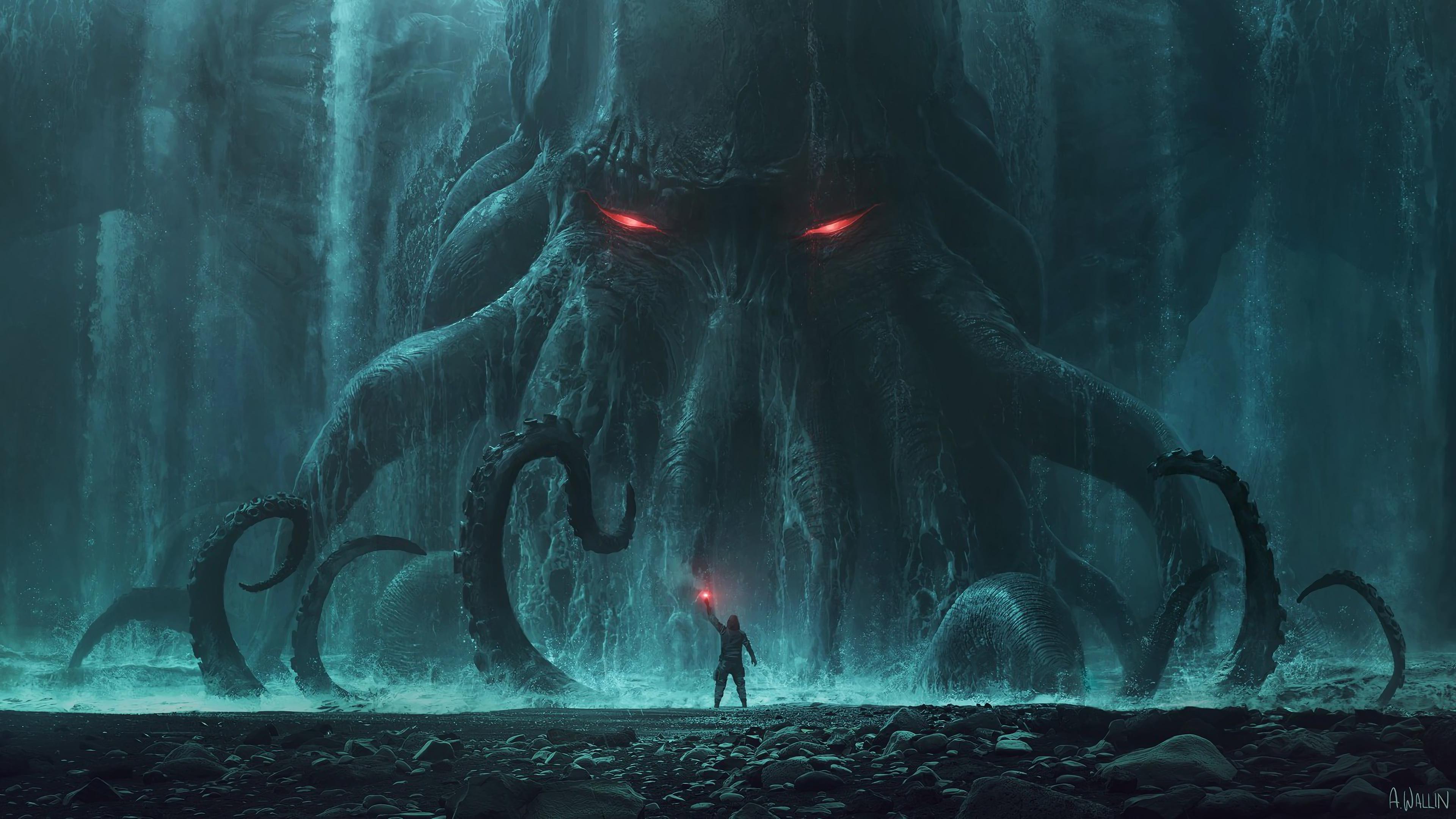 3840x2160 Cthulhu comes! (3840x2160) Andrée Wallin