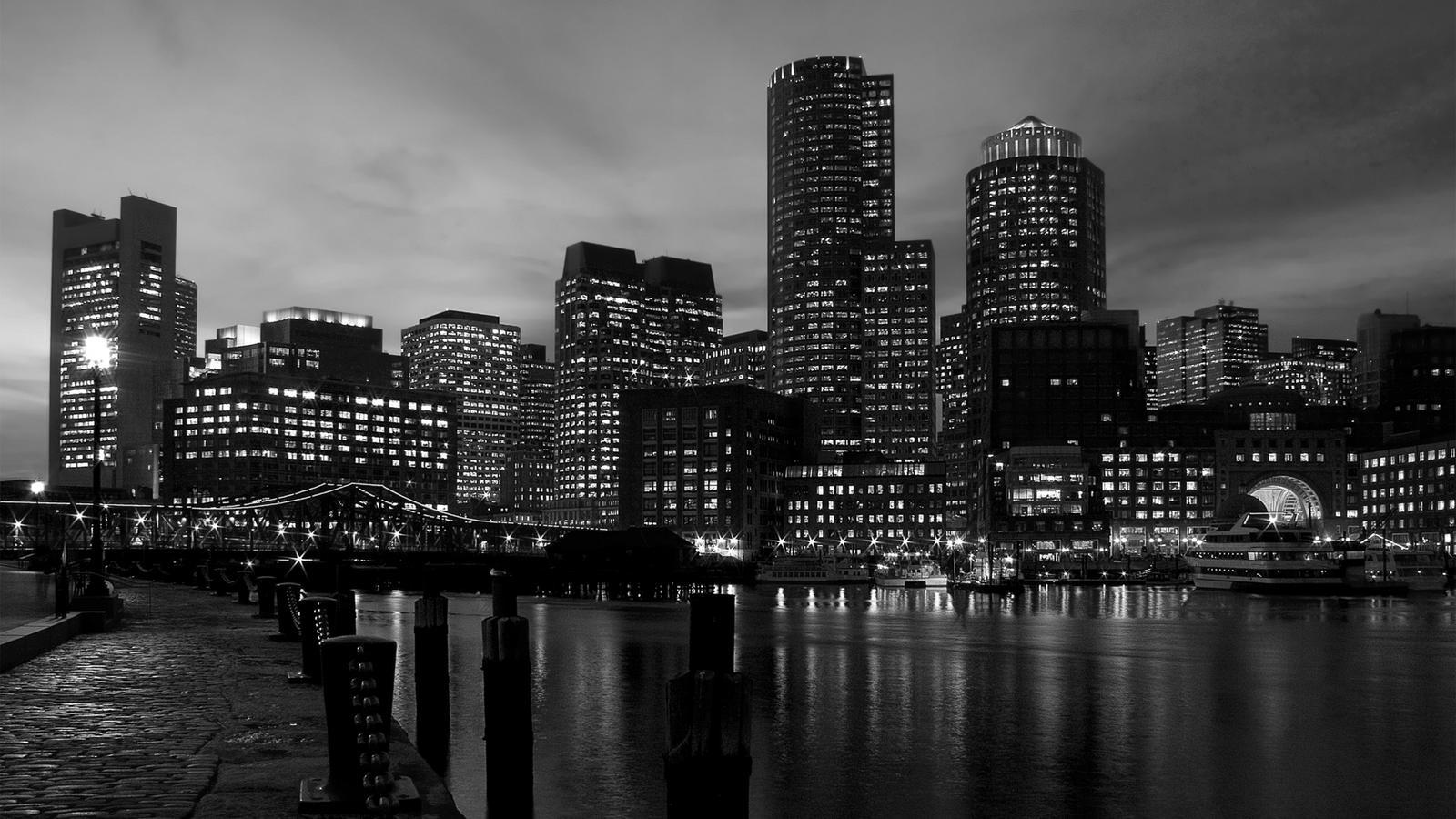 1600x900 Black and White Background for Desktop