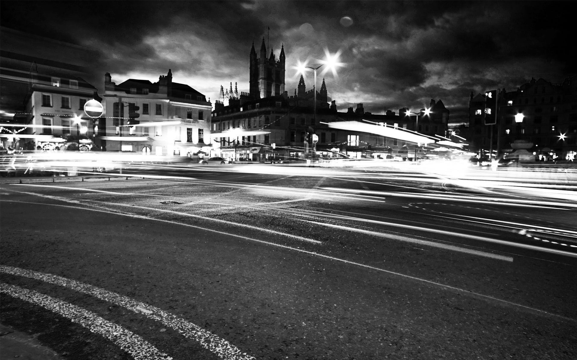 1920x1200 HD Black & White Widescreen Background