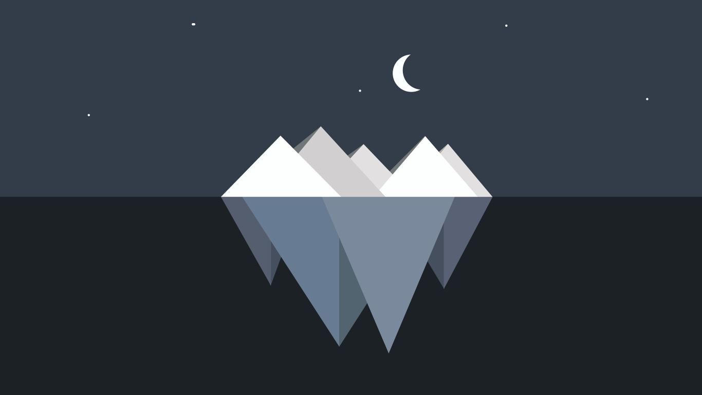 1366x768 Iceberg Minimalist 1366x768 Resolution Wallpaper, HD Minimalist 4K Wallpaper, Image, Photo and Background