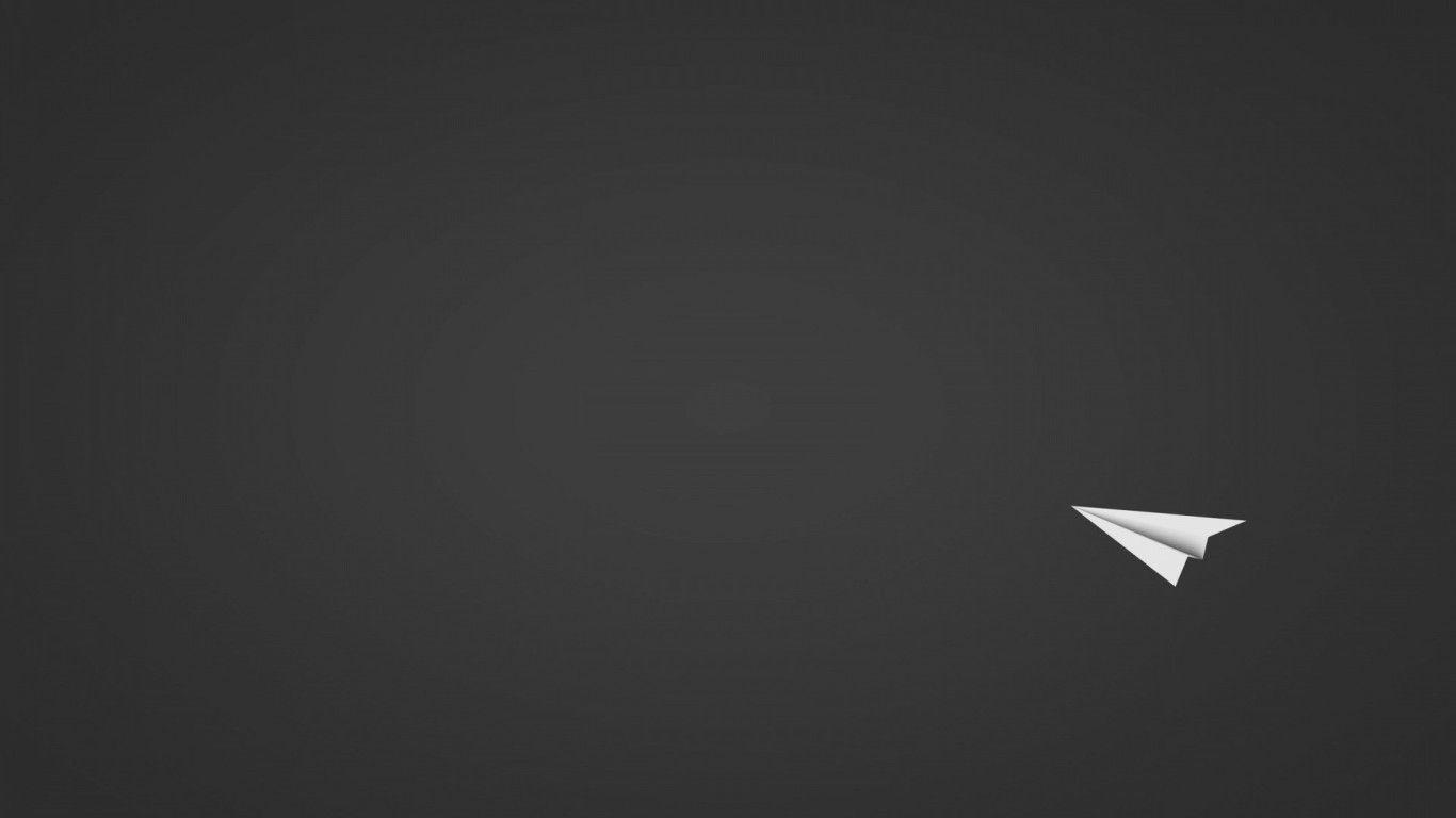 1366x768 Download 1366x768 Paper Airplane, Minimalism Wallpaper for Laptop, Notebook