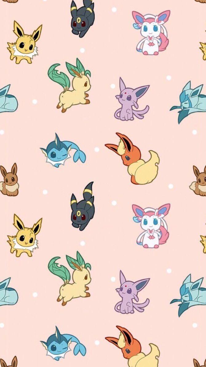 670x1192 Kawaii Eevee Wallpaper Phone