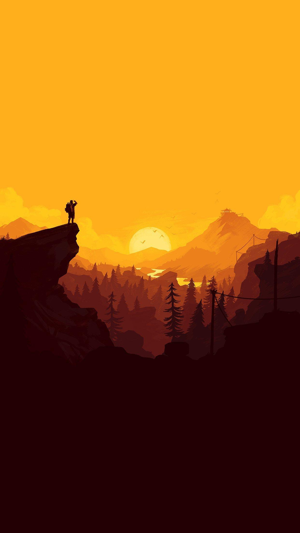 1242x2208 Minimal Nature Wallpaper