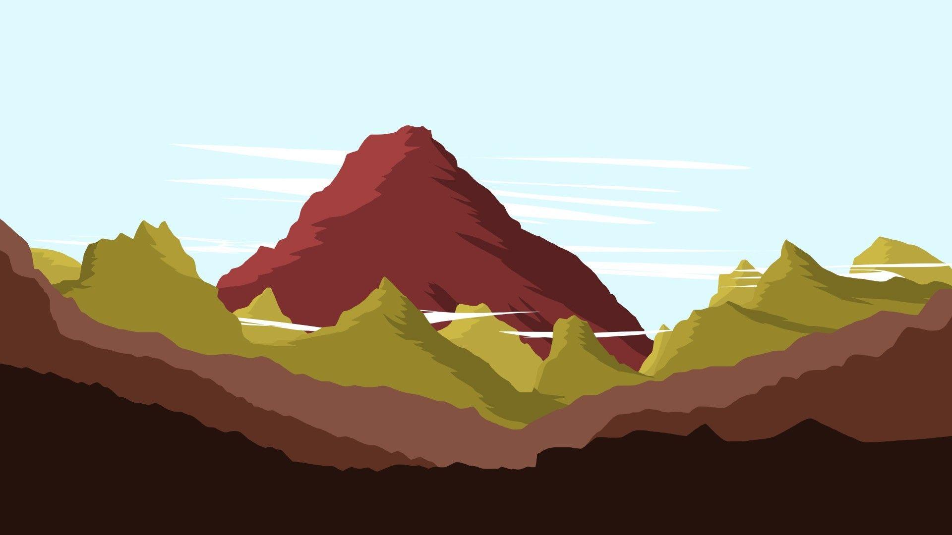 1920x1080 Landscape Minimalist Nature Wallpaper Desktop HD Wallpaper