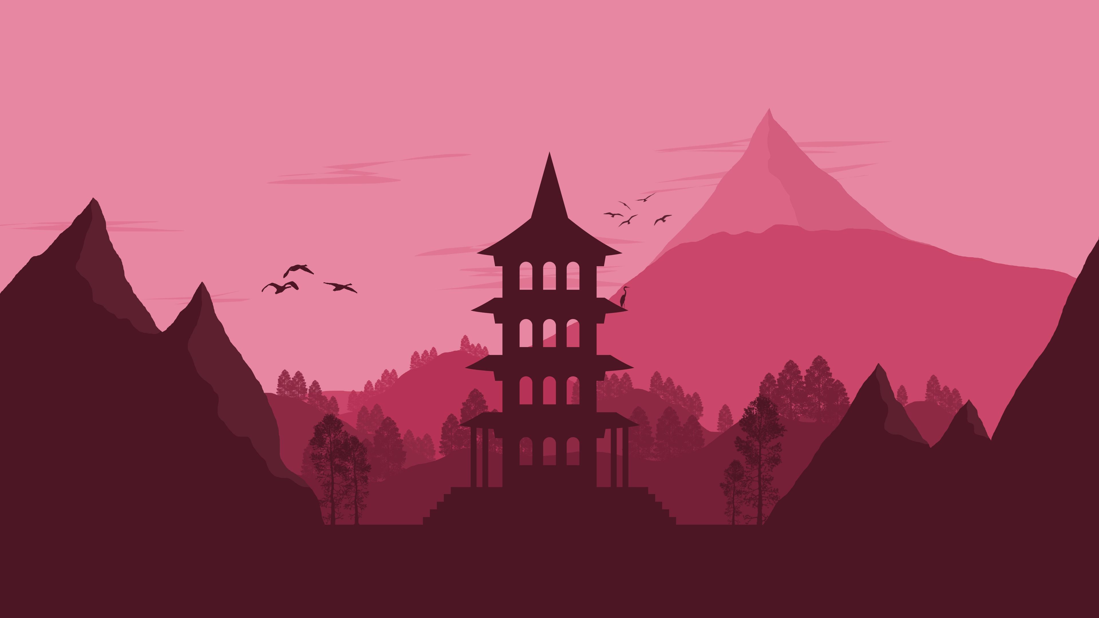 3840x2160 Minimalist Desktop Background Art .