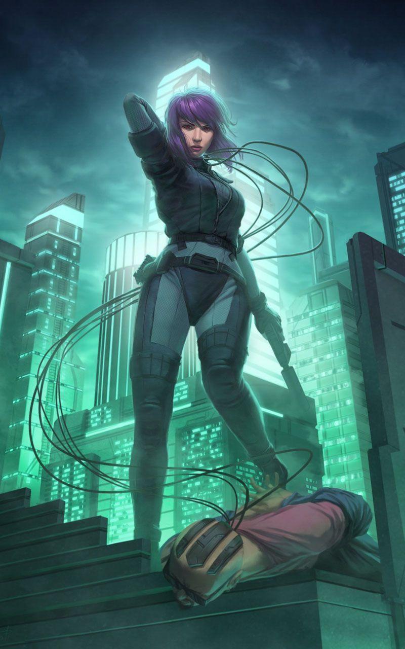 800x1280 Motoko Kusanagi Wallpaper