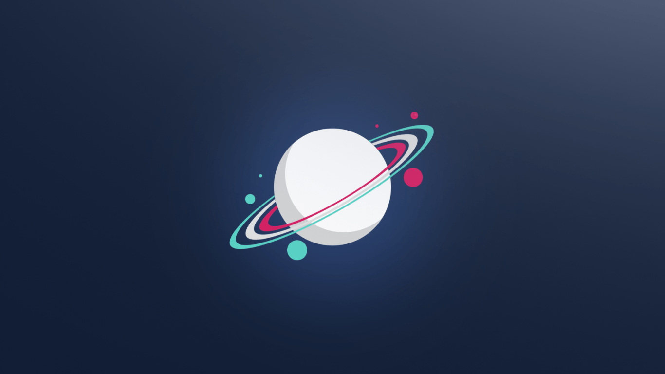 1366x768 Download 1366x768 Minimal Planet, Digital Art, Ring System Wallpaper for Laptop, Notebook