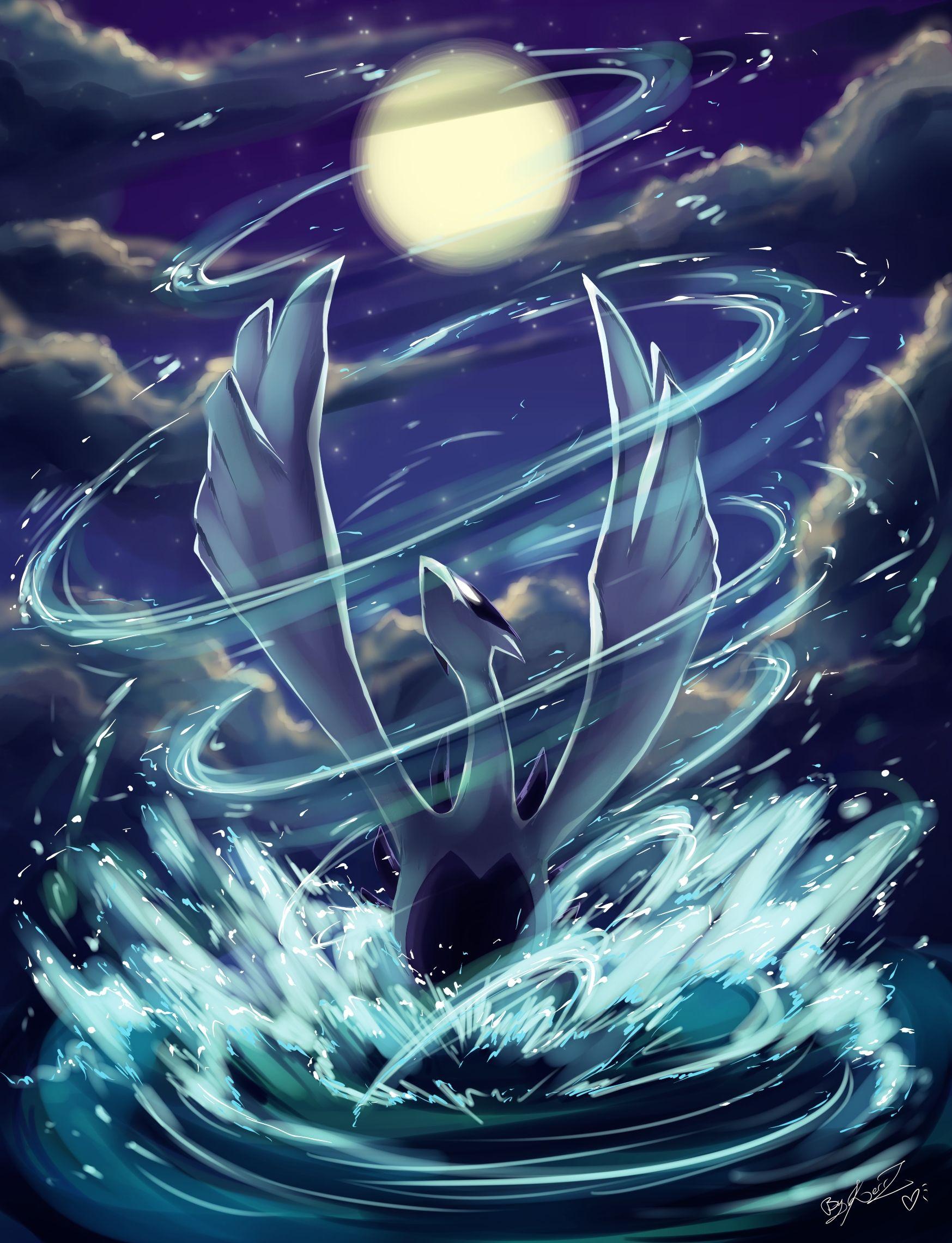 Lugia Wallpapers Top Free Lugia Backgrounds Wallpaperaccess