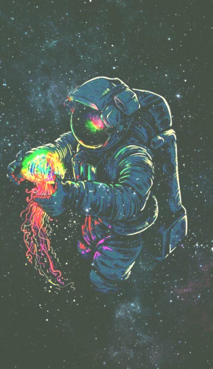 736x1271 Wallpaper - #Spaceman #Wallpaper. Wallpaper space, Astronaut wallpaper, Galaxy art