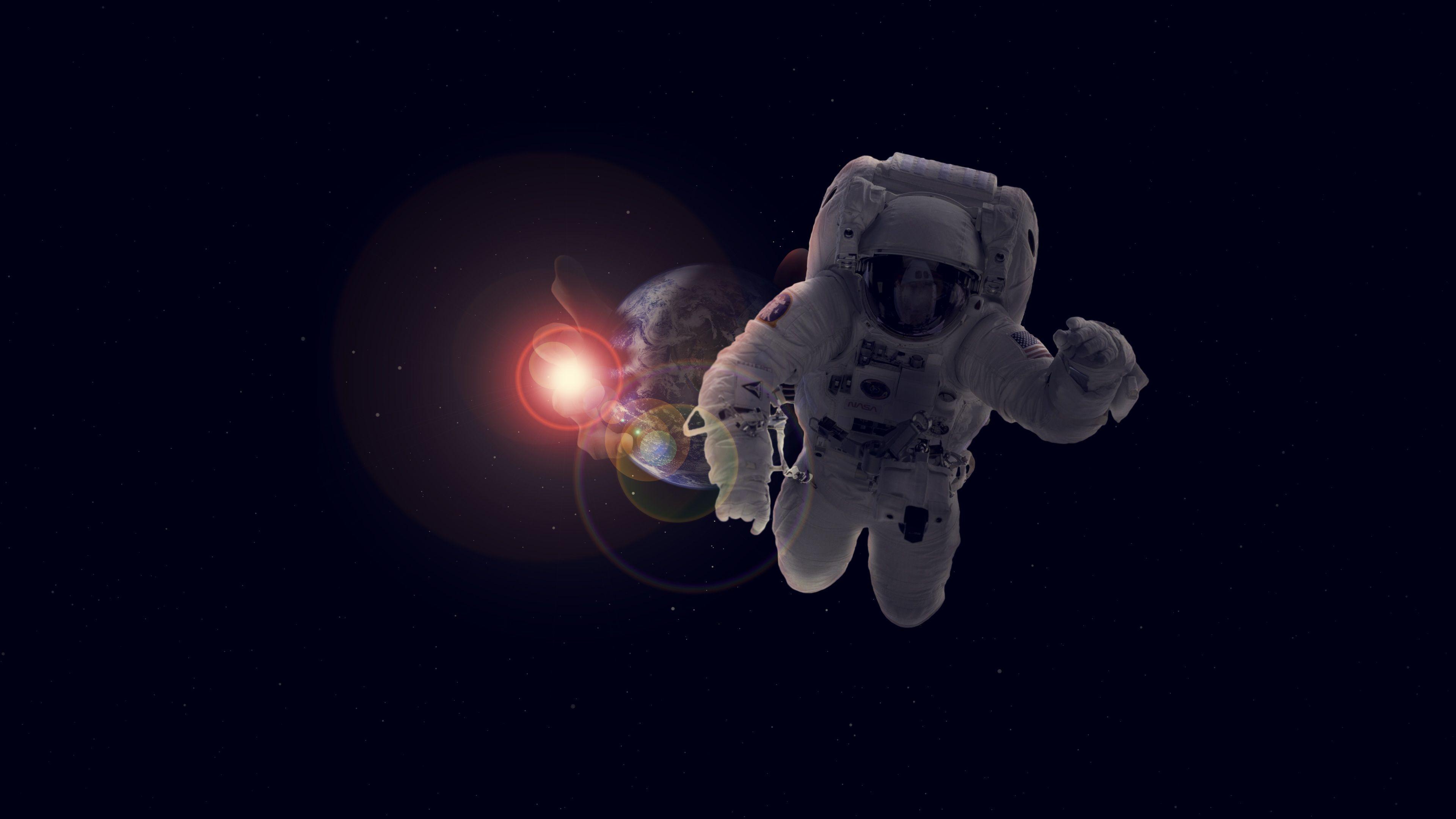 3840x2160 Astronaut in Space 4K 1 Wallpaper