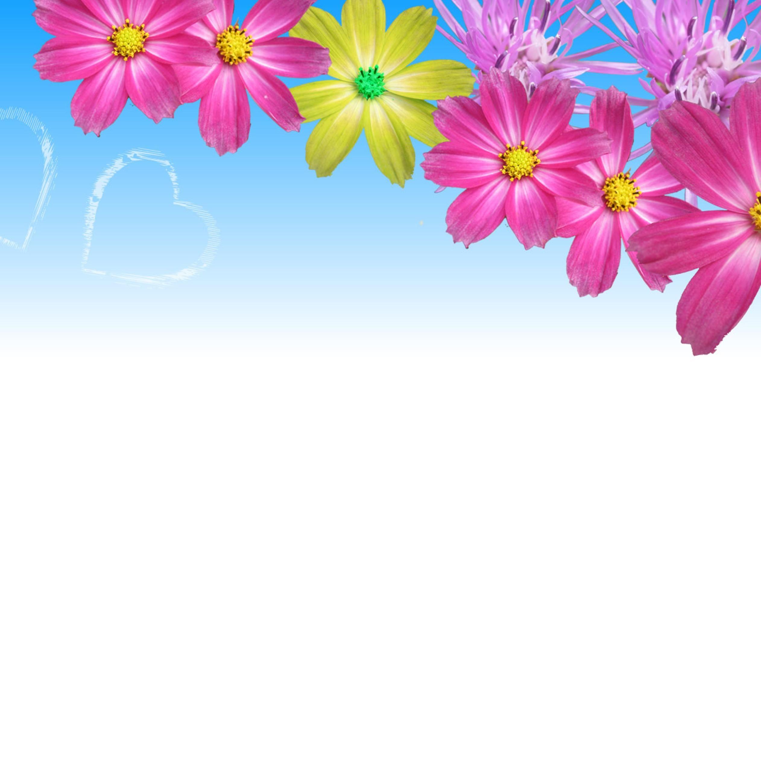 2524x2524 Heart on the blue sky power wallpaper