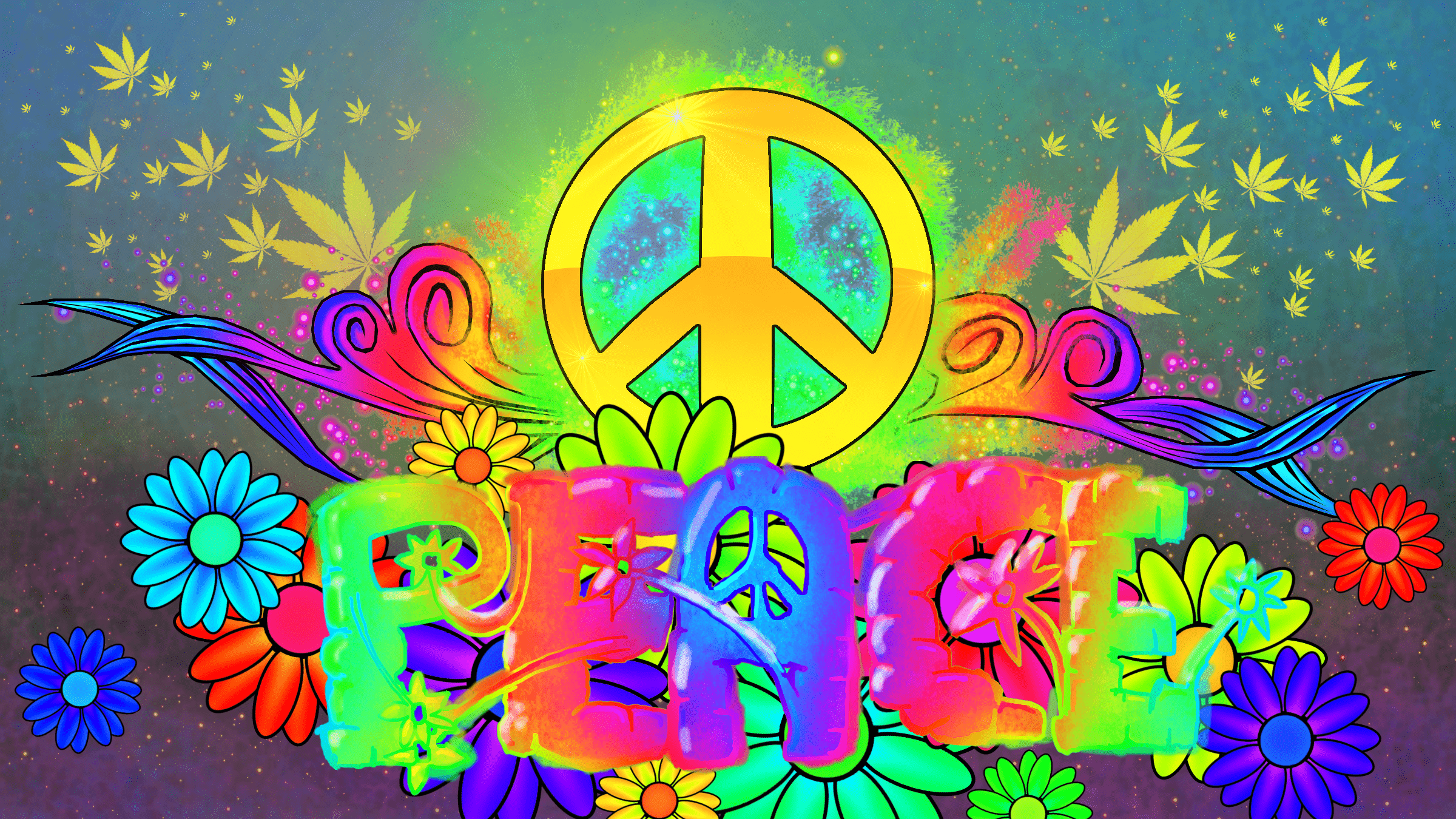 2400x1350 Flower Power Background. Flower Wallpaper, Beautiful Sunflower Wallpaper and Flower iPhone Wallpaper