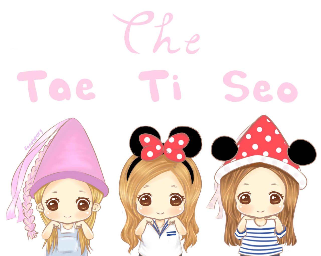1280x1024 The TaeTiSeo Fanart. Girls'Generation. Fanart and SNSD