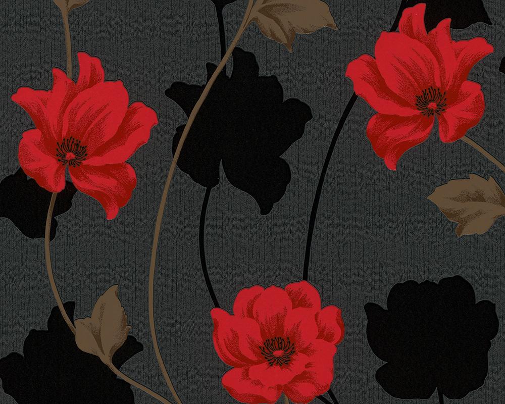 Red and Black Floral Wallpapers Top Free Red and Black Floral