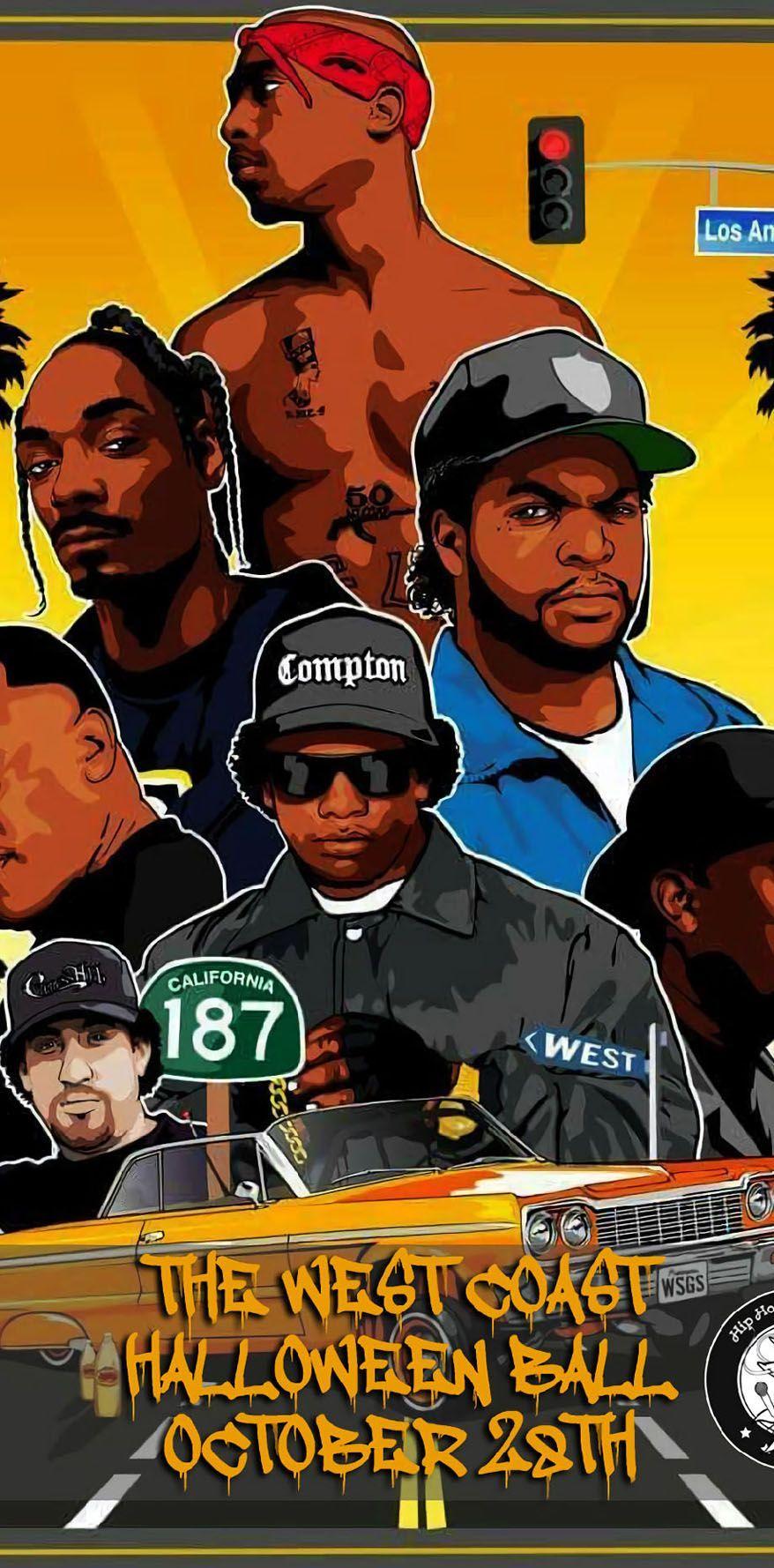 878x1778 West Coast Rappers Wallpaper