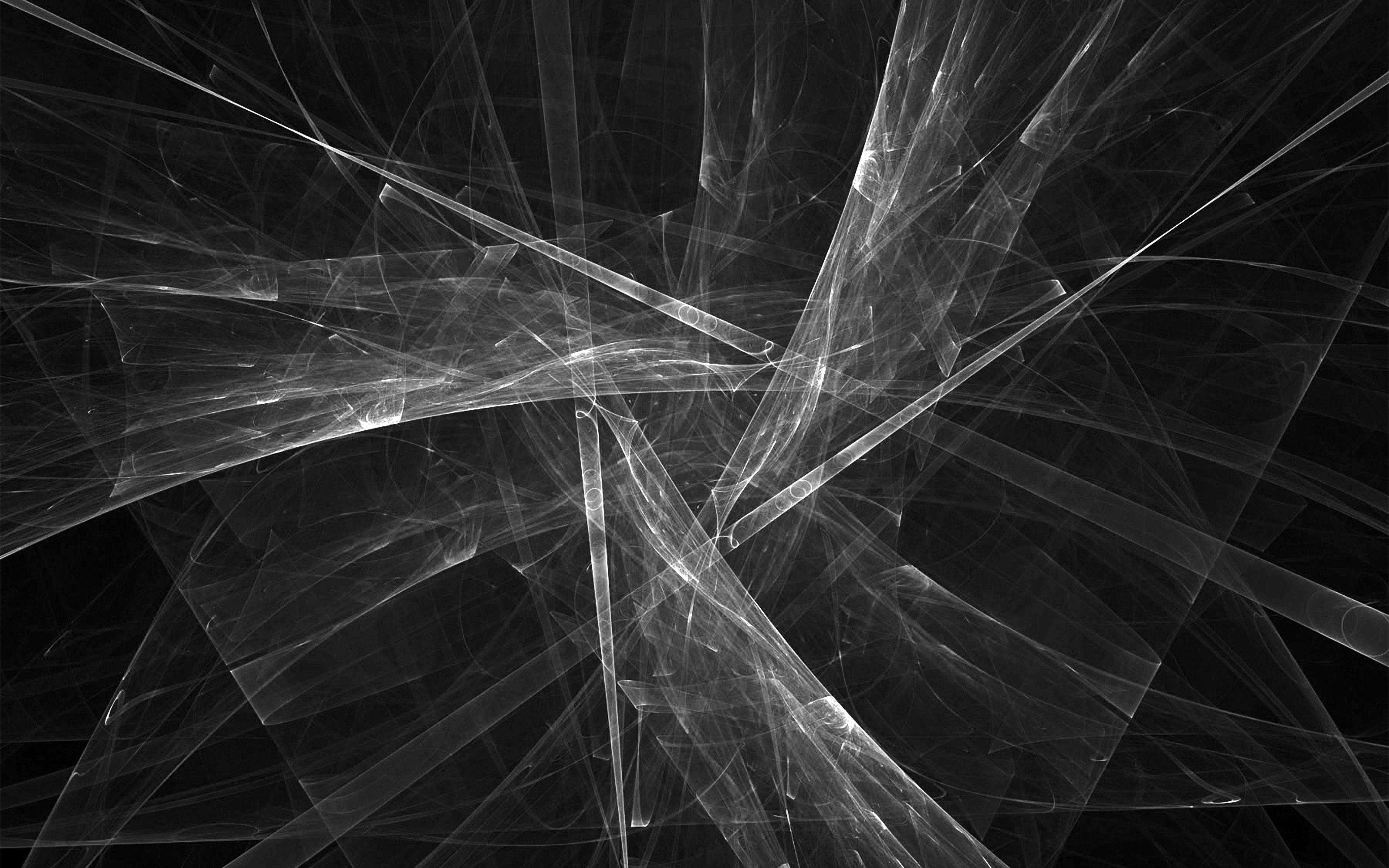 3840x2400 Triangle Art Abstract Bw Dark Pattern Wallpaper