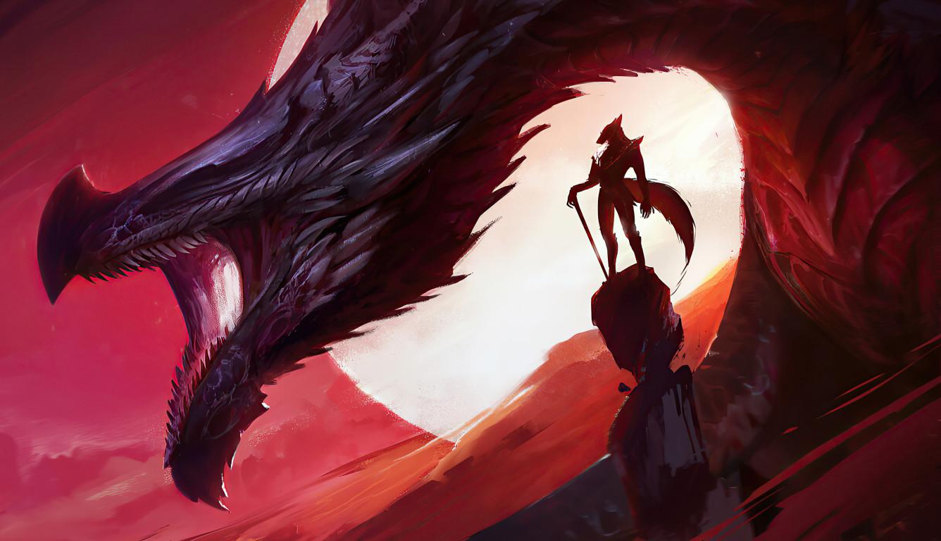 1336x768 The Dragon King HD Laptop Wallpaper, HD Fantasy 4K Wallpaper, Image, Photo and Background