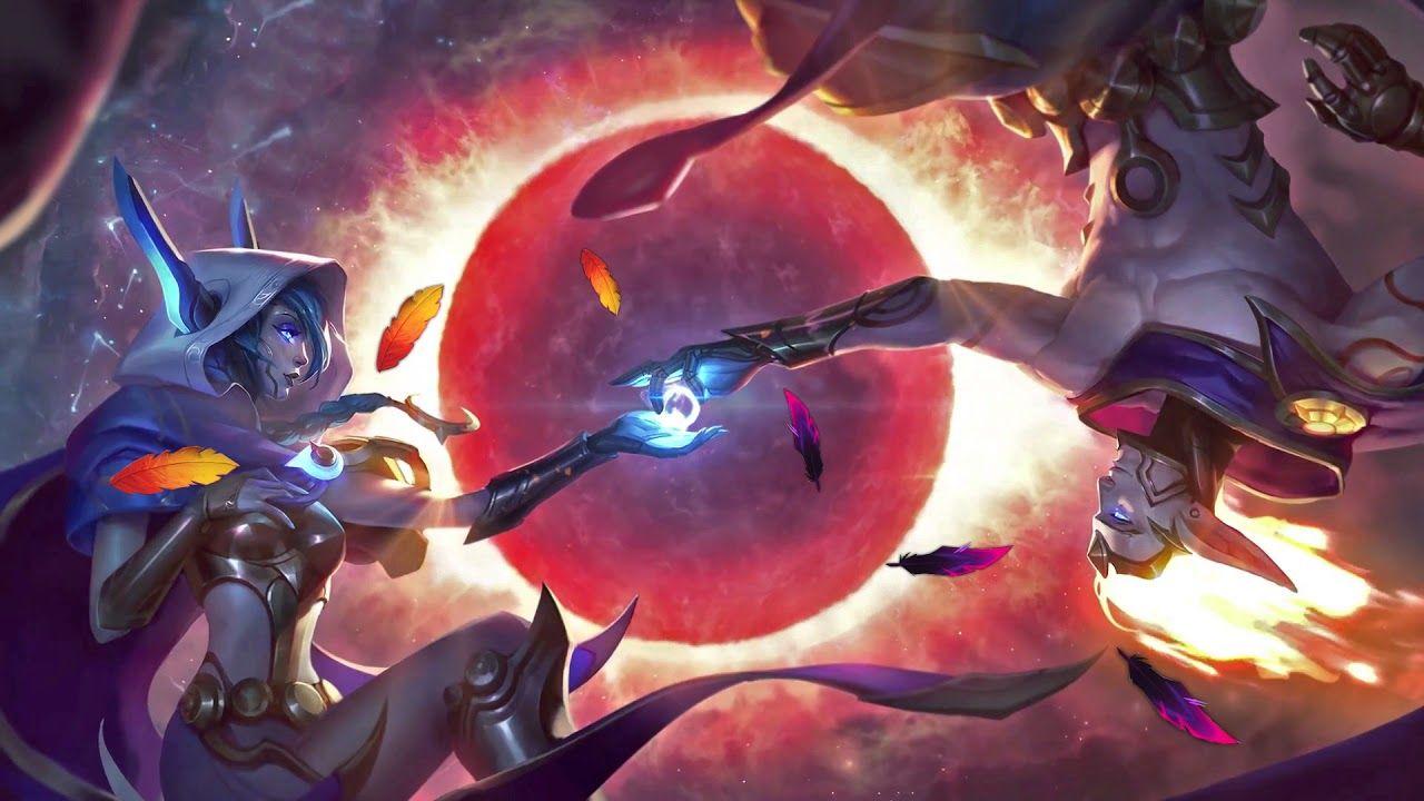 1280x720 Cosmic Rakan and Xayah Live Wallpaper with audio
