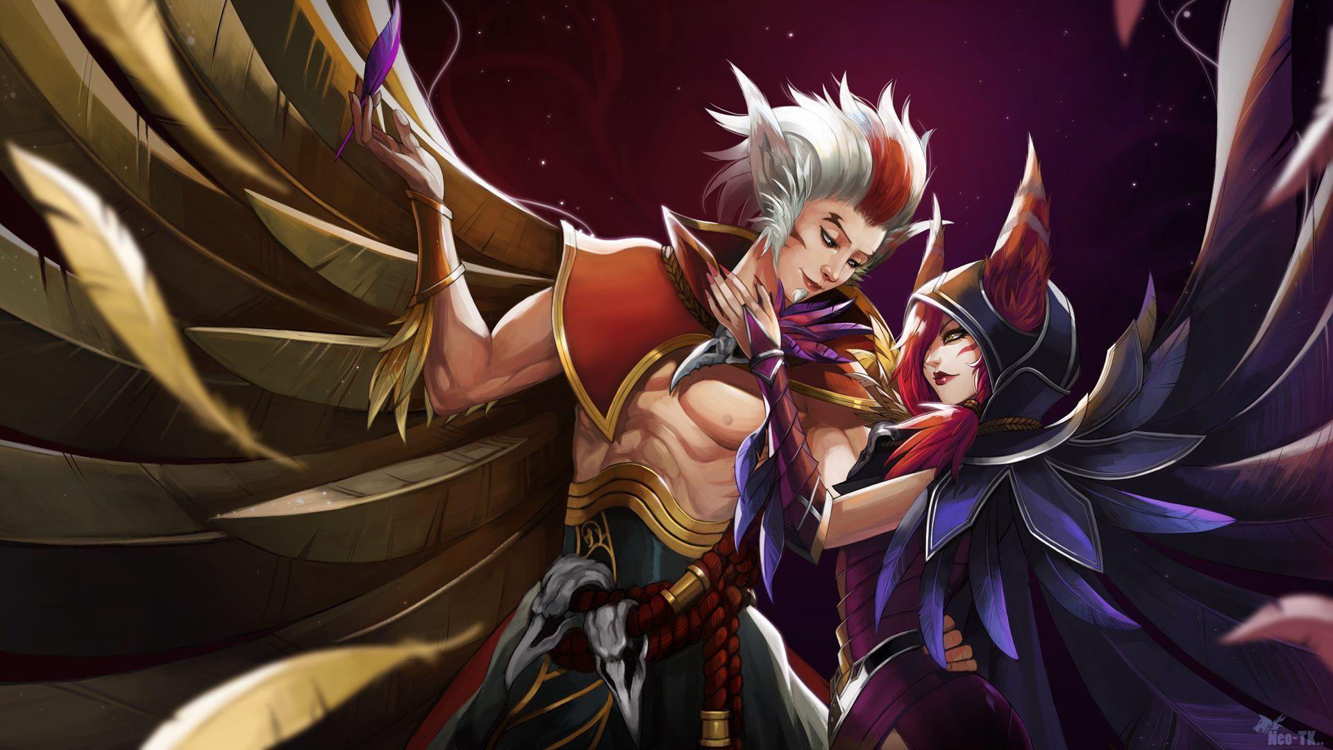 1920x1080 Xayah And Rakan Wallpaper