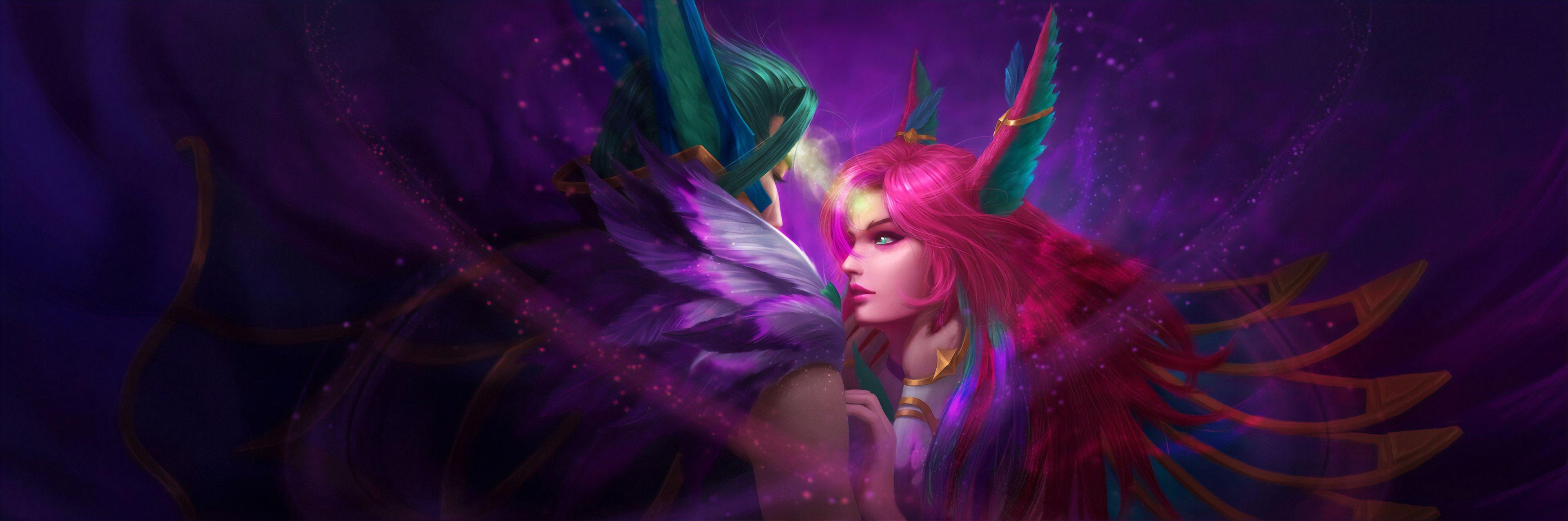 3840x1276 Star Guardian Xayah And Rakan Luxoia, HD Games, 4k Wallpaper, Image, Background, Photo and Picture