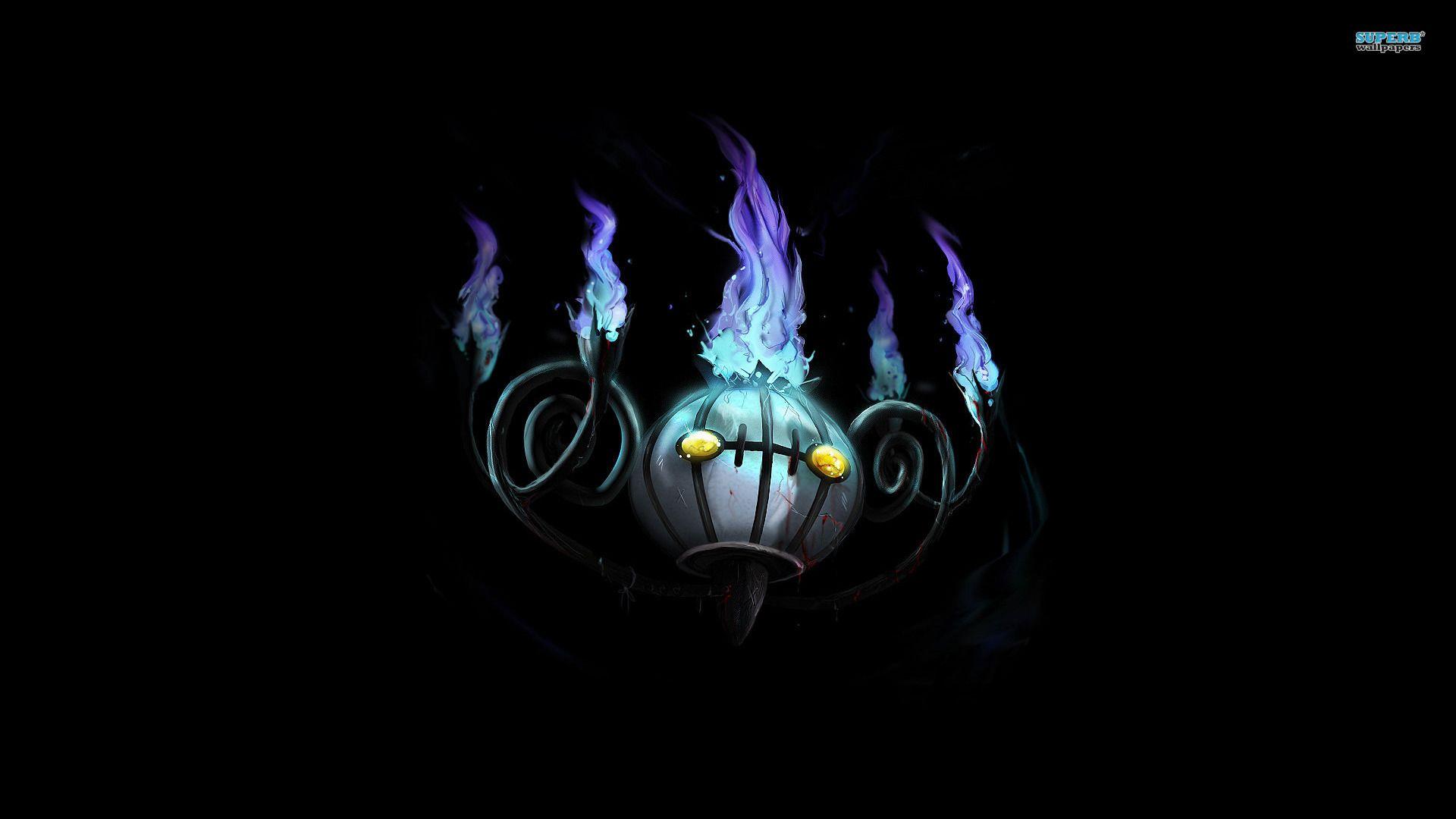1920x1080 Pokemon Chandelure (wallpaper size). Named the male Chandelure