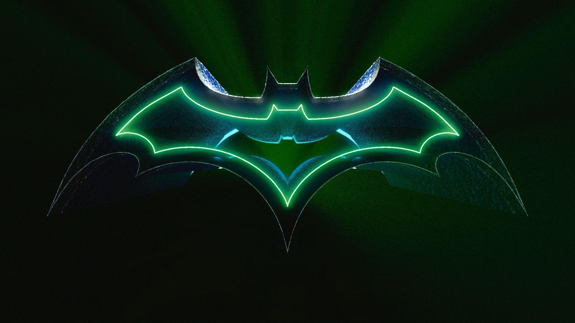 1920x1080 3D Batman Logo HD Wallpaper