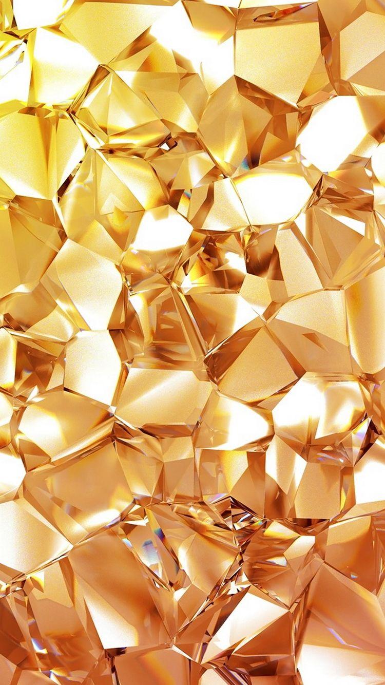 750x1334 Geometric Gold Diamond iPhone 6 Wallpaper HD
