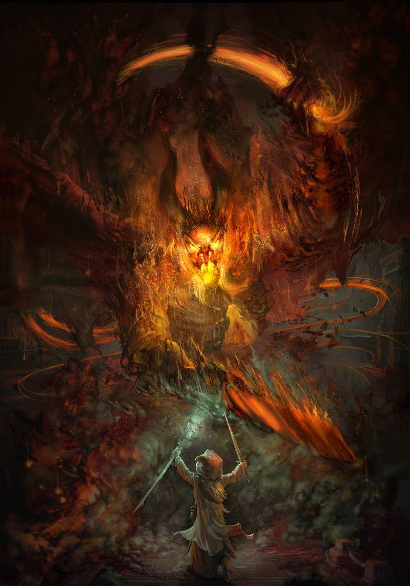 800x1144 The Bridge Of Khazad Dum By J.R.R. Tolkien