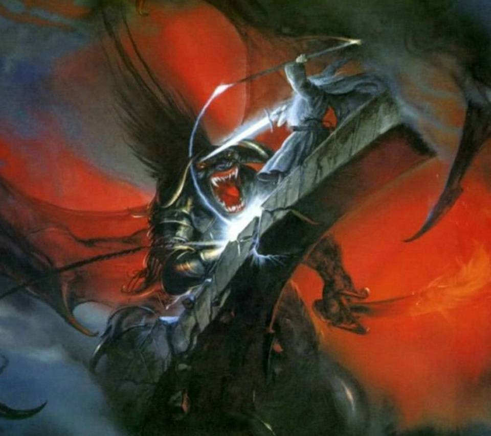 960x854 Gandalf V Balrog wallpaper