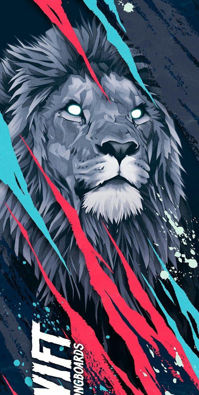 640x1266 Abstract iPhone Wallpaper Lion HD Wallpaper