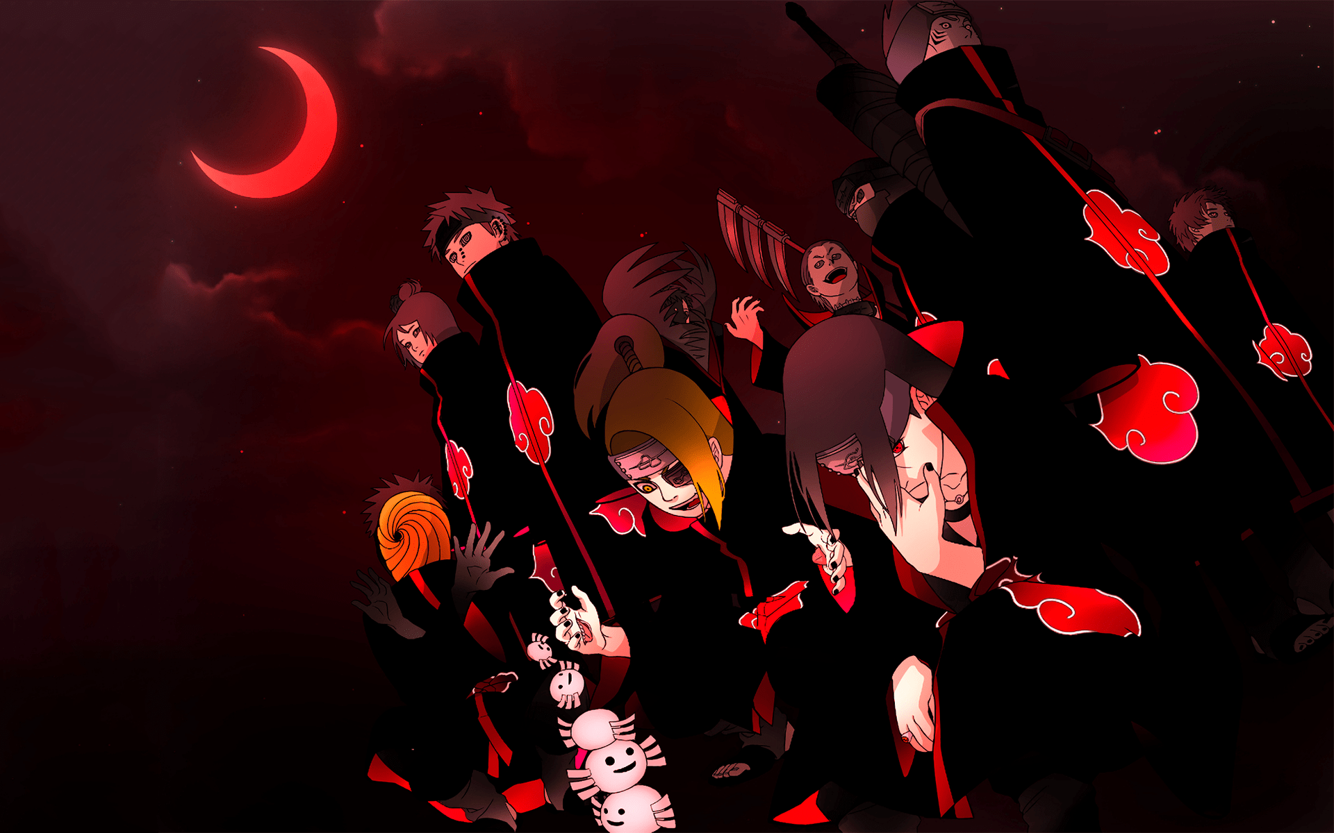 1920x1200 Title Anime Naruto Pain Konan Deidara Kisame Background HD Wallpaper