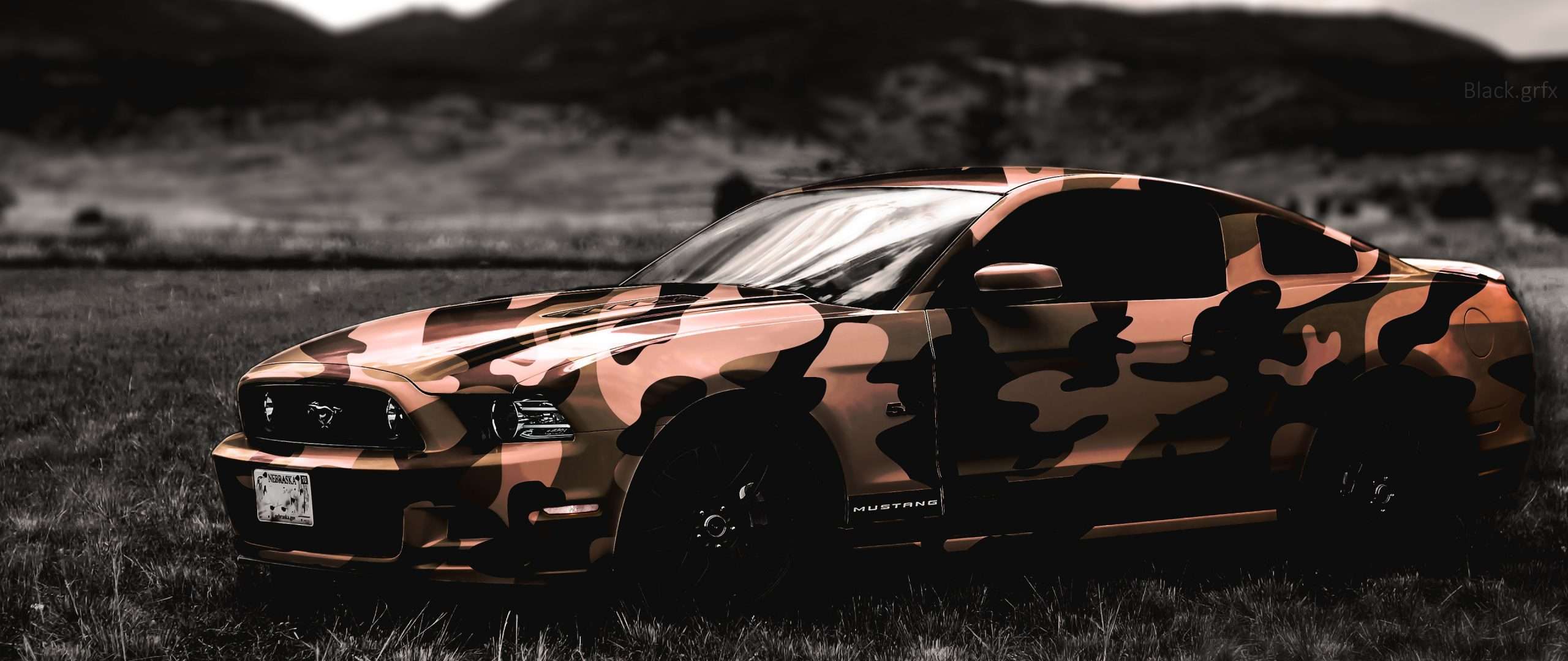 2560x1080 Mustang Car Wallpaper 4k
