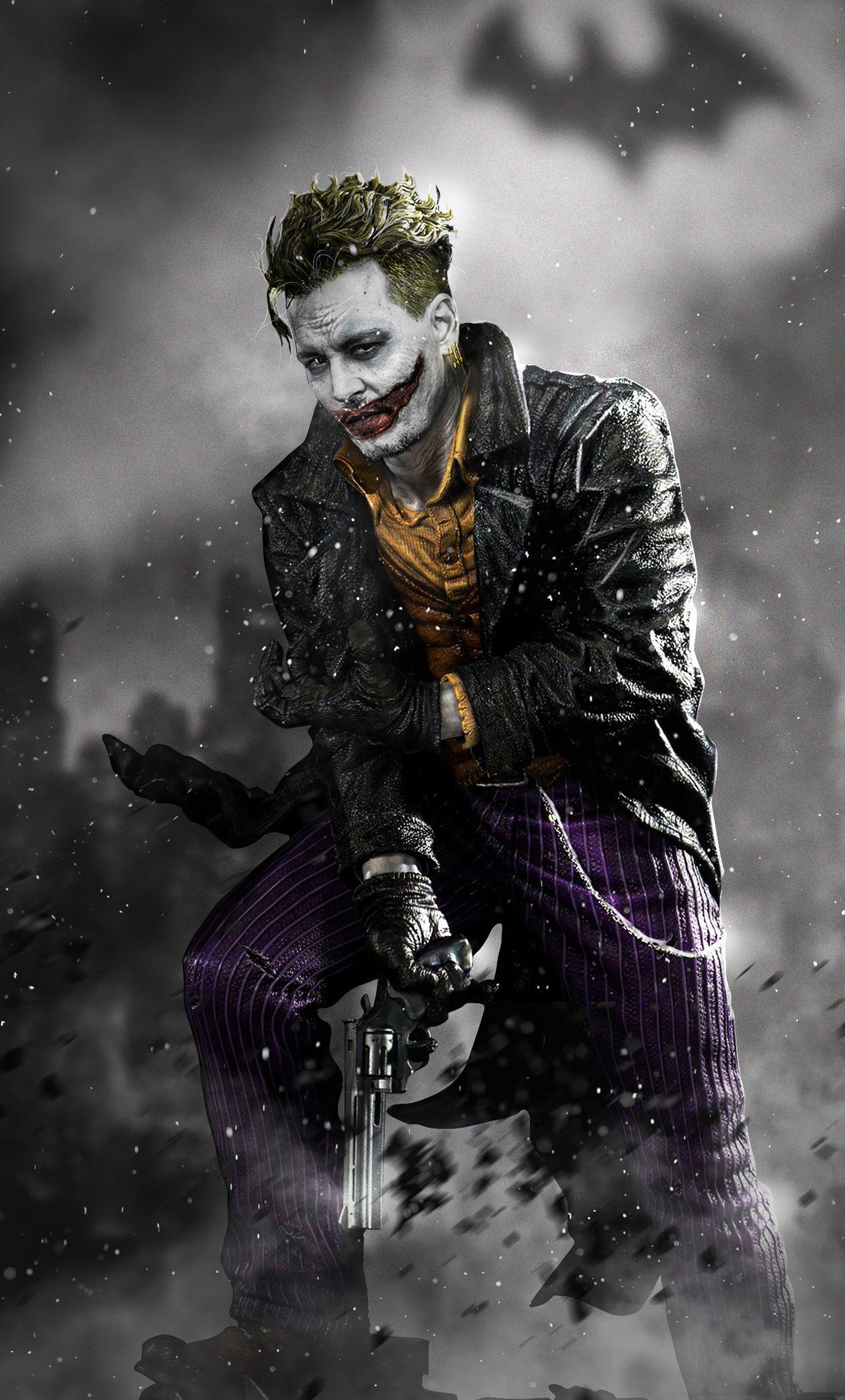 1280x2120 Joker Johnny Depp iPhone HD 4k Wallpaper, Image, Background, Photo and Picture