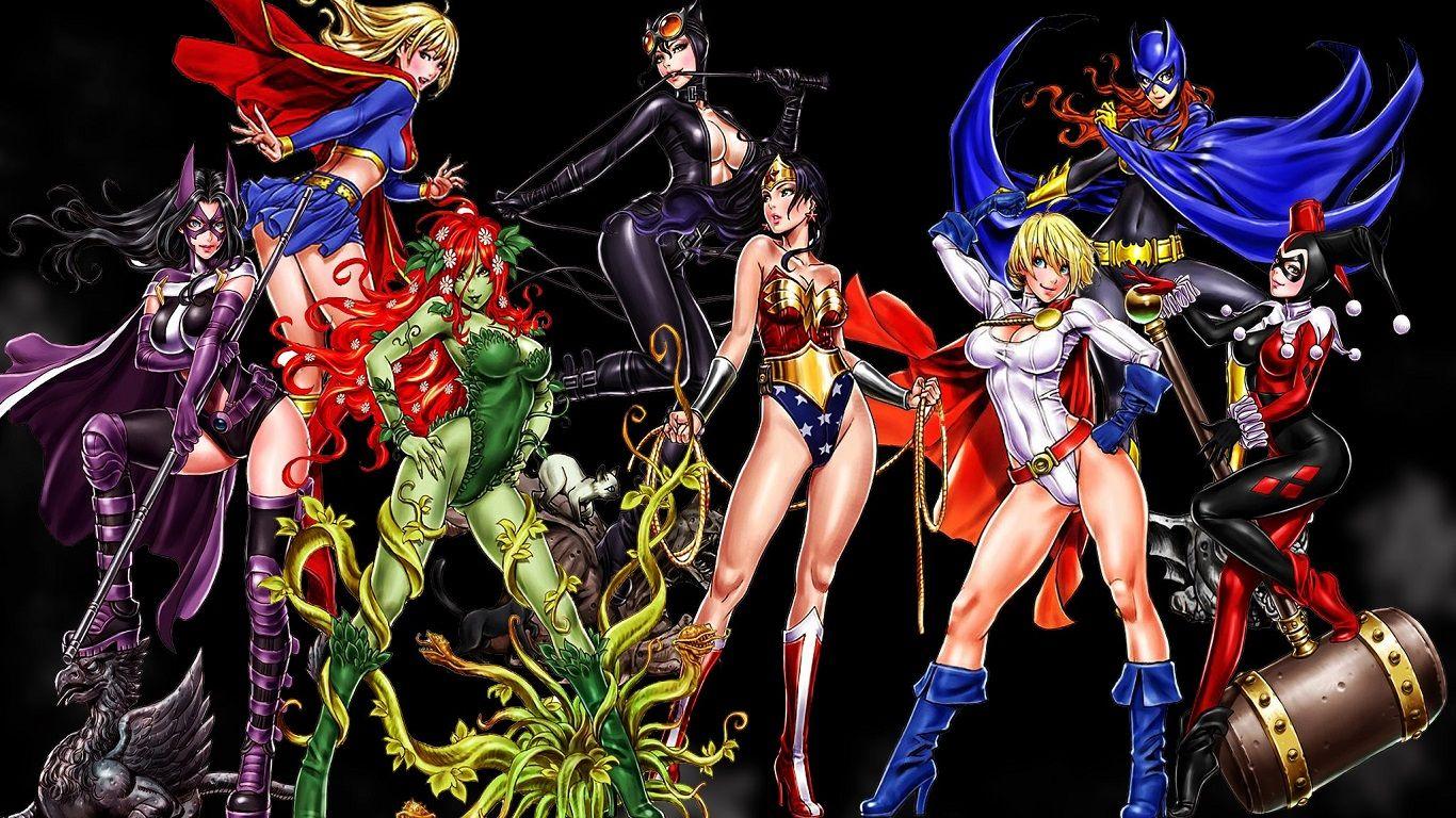 1366x768 Dc Comics Girls Wallpaperx768 .