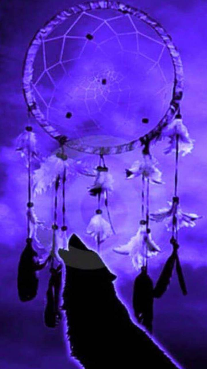 720x1280 Wolf Dream Catcher wallpaper