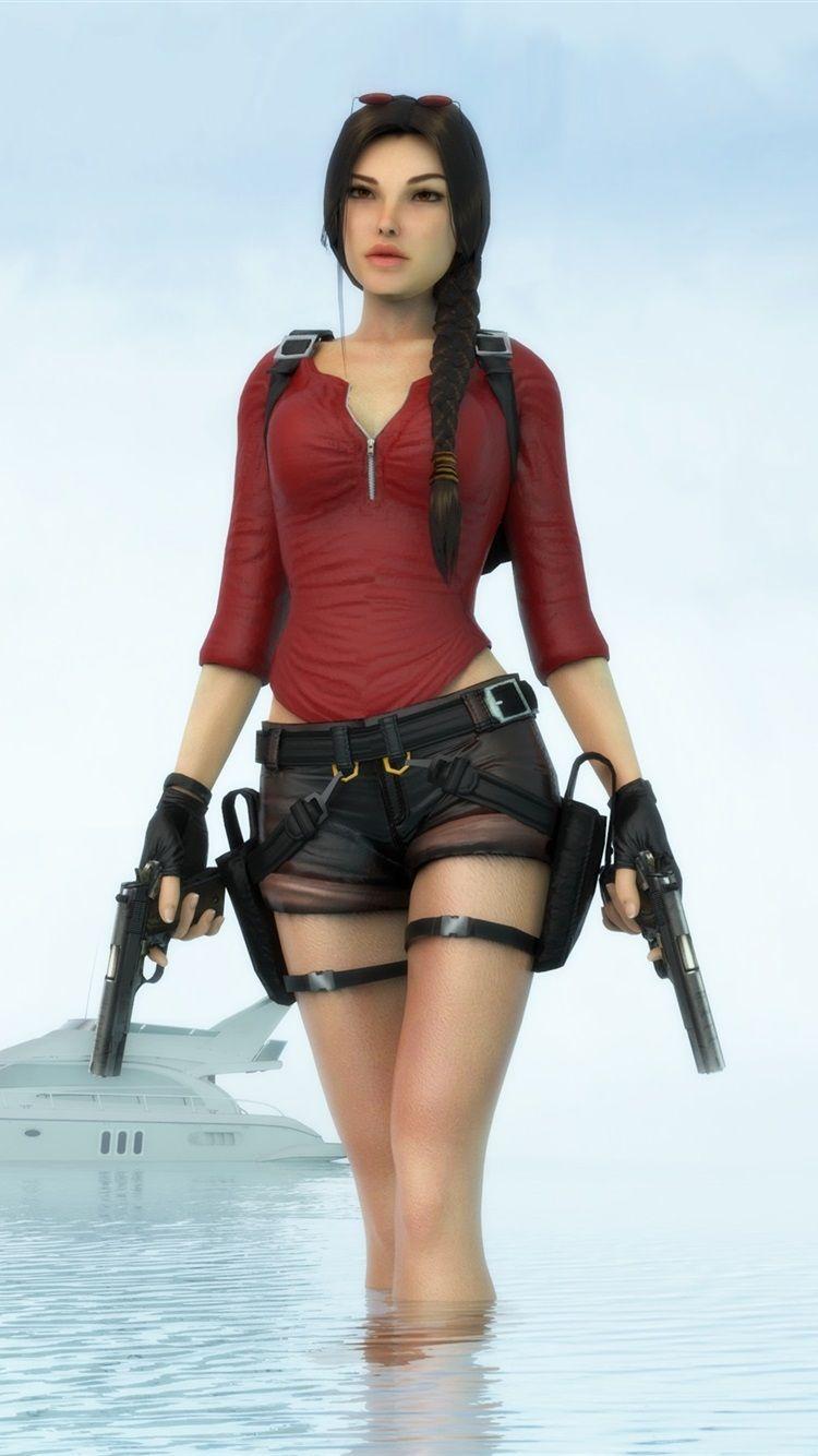 750x1334 Tomb Raider, Lara Croft, Sea, Boat 750x1334 IPhone 8 7 6 6S Wallpaper, Background, Picture, Image