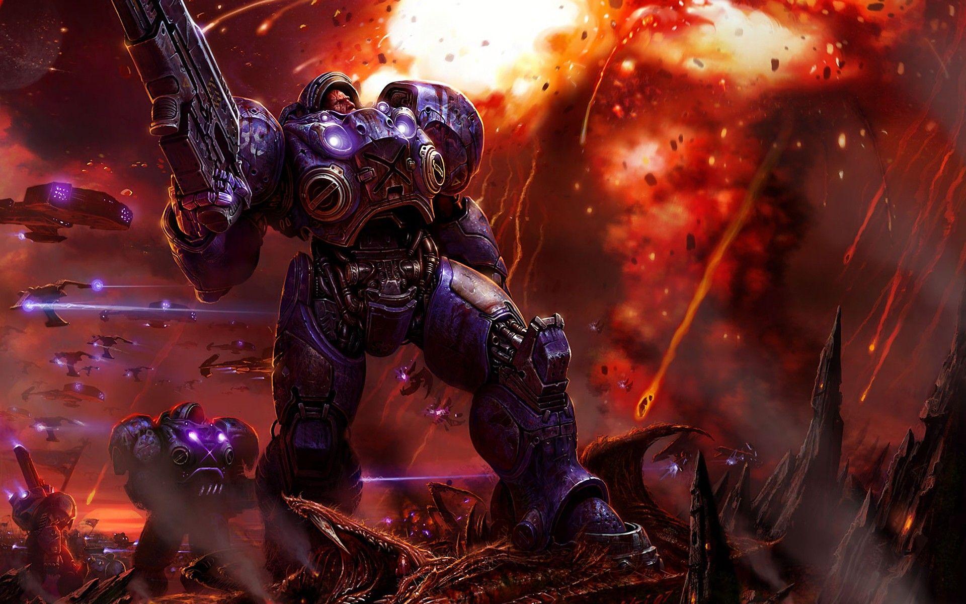 1920x1200 Starcraft Terran Infantry