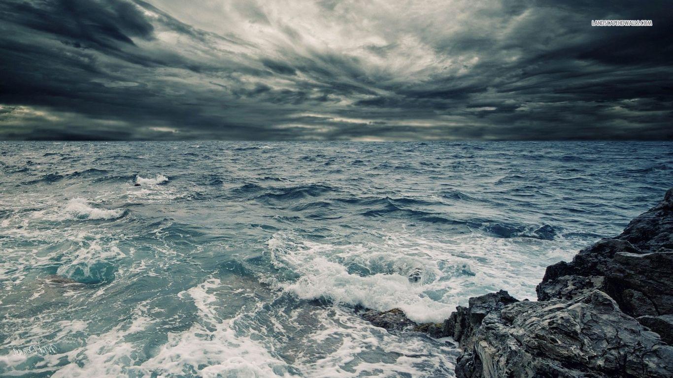 1366x768 Stormy Wallpaper