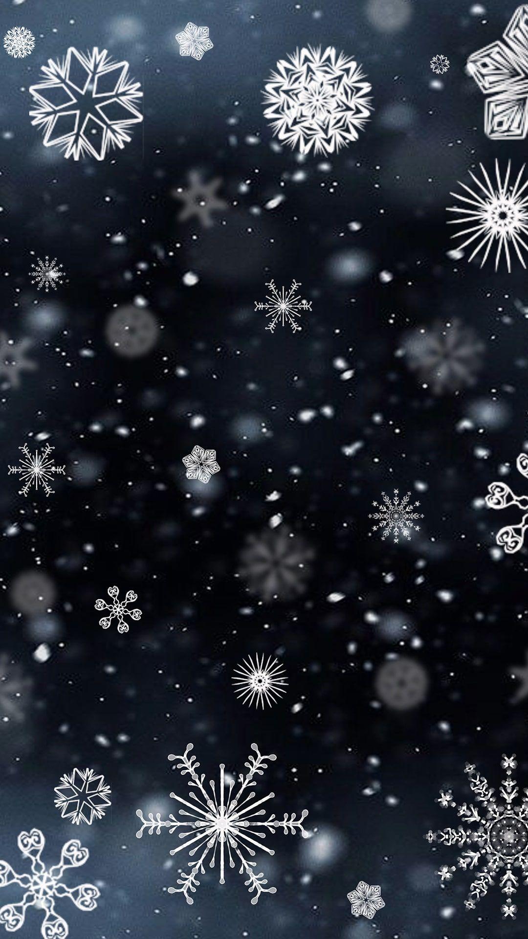 1080x1920 Snowflake Wallpaper