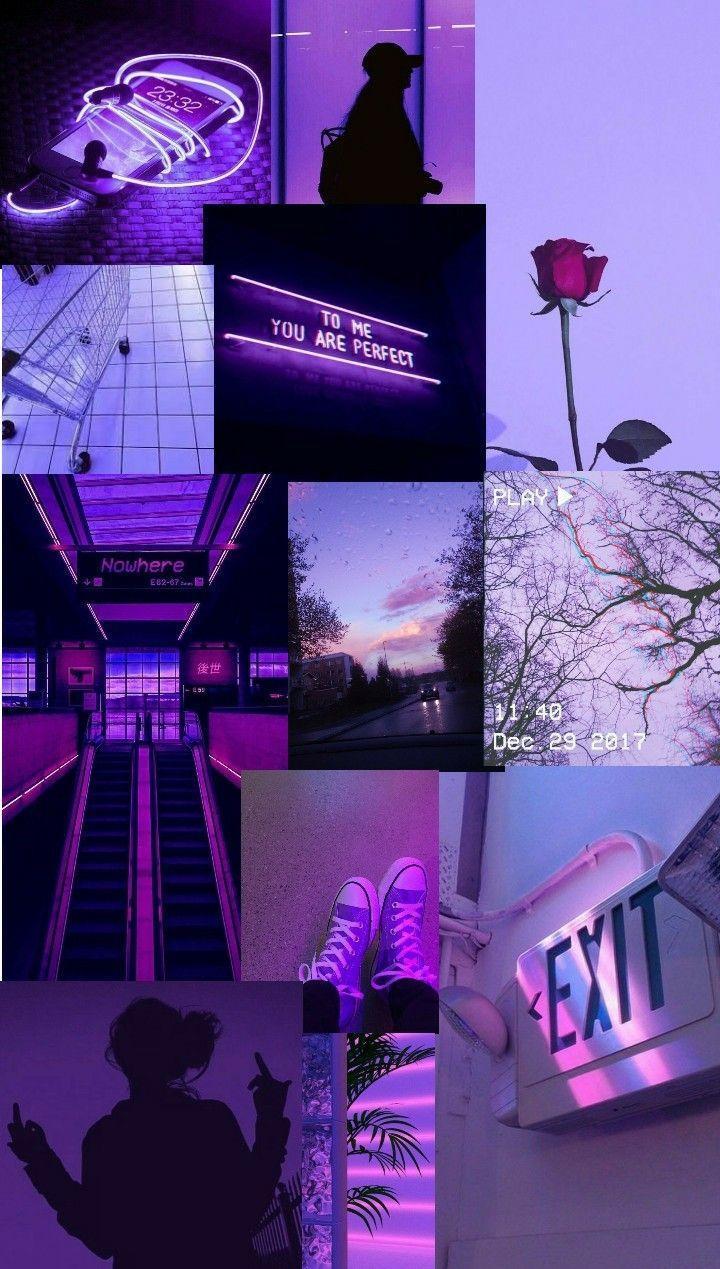 720x1269 Cute Purple Aesthetic Wallpaper Heart