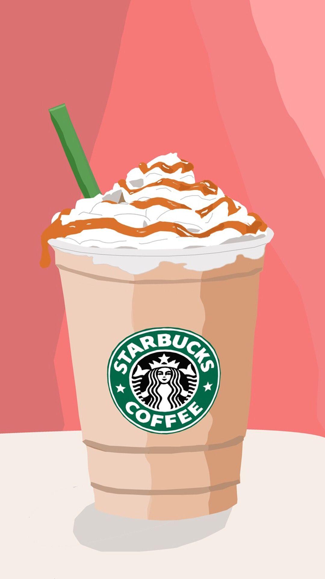 1080x1920 Starbucks Cute Cartoon Wallpaper