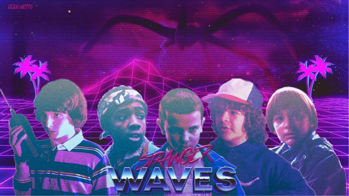 1191x670 Stranger Waves's Retro Wave Wallpaper Style