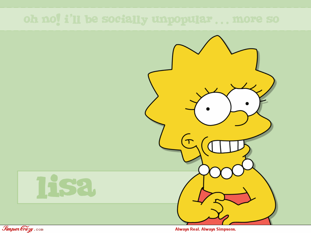 1024x768 Lisa Simpsons Wallpaper Laptop