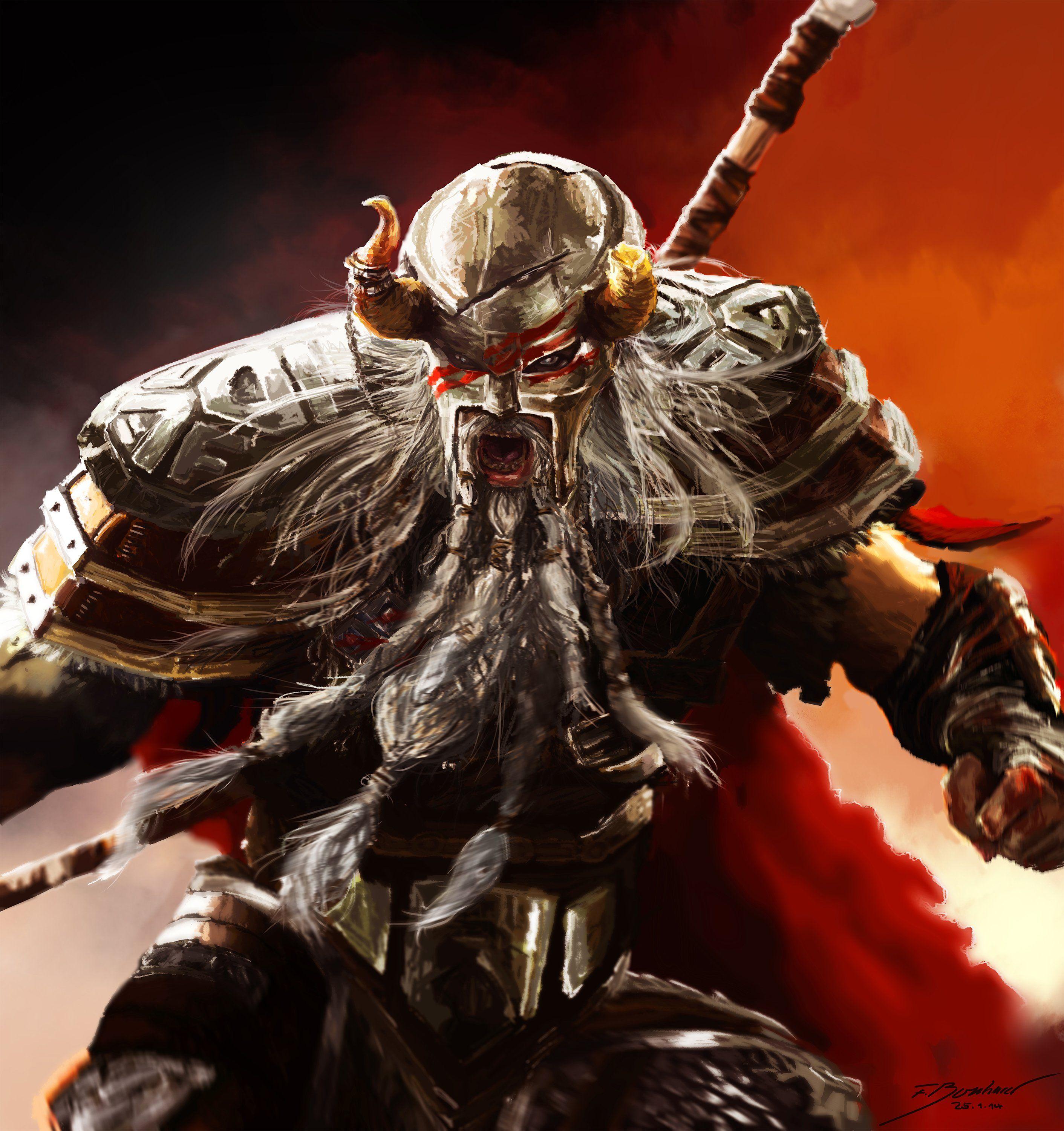 2823x3000 Viking Warrior Phone Wallpaper .